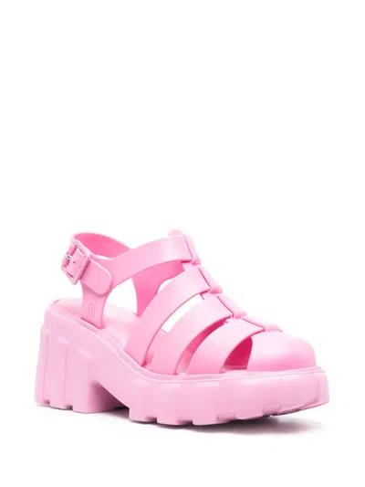 Melissa Megan Platform Fisherman Sandal In Pink