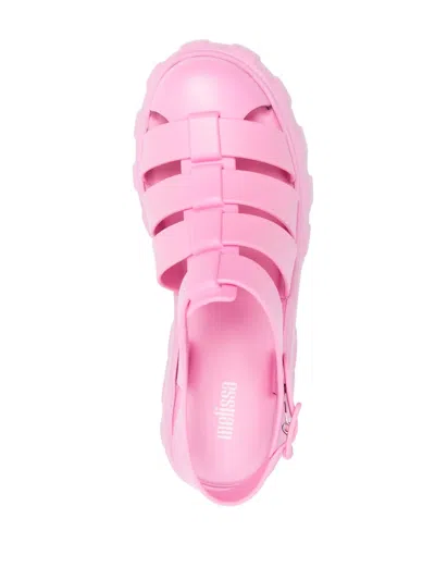 Melissa Megan Platform Fisherman Sandal In Pink