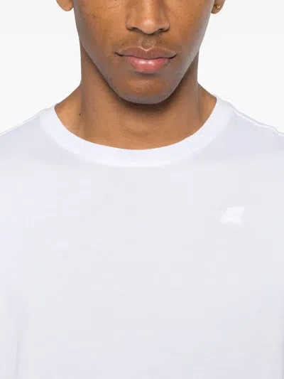 K-way Adam Stretch Jersey T-shirt White In White