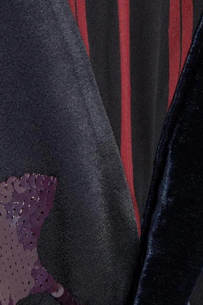 3.1 PHILLIP LIM Sequined chiffon and velvet dress 