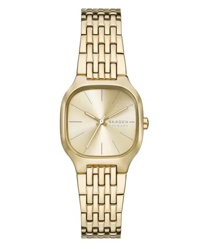 Skagen Women's Mellem Lille Quartz Three-hand Gold Stainless Steel Watch, 28mm