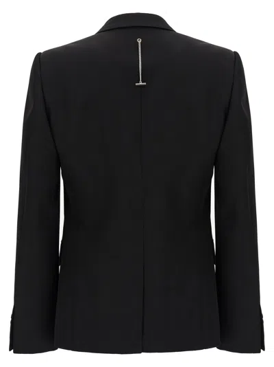Alexander Mcqueen Wool Studded Blazer In Black