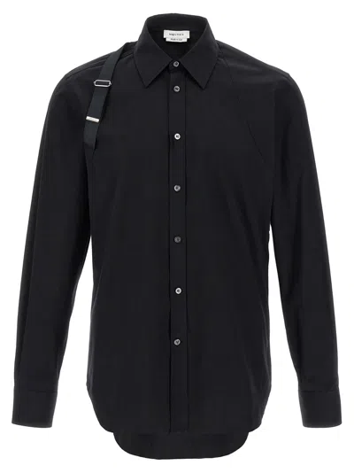 Alexander Mcqueen Alexander Mc Queen Harness Shirt With T Buckle In Black