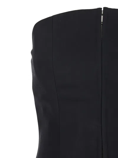 Alexander Mcqueen Top A Corsetto In Black