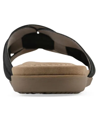 Cliffs By White Mountain Fraley Slide Sandal In Black Embossed