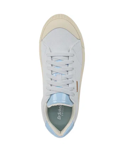 Dr. Scholl's Women's Time Off Max Platform Sneakers In Powder Blue Fabric