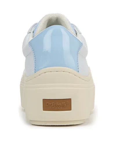 Dr. Scholl's Women's Time Off Max Platform Sneakers In Powder Blue Fabric