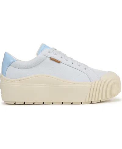 Dr. Scholl's Women's Time Off Max Platform Sneakers In Powder Blue Fabric