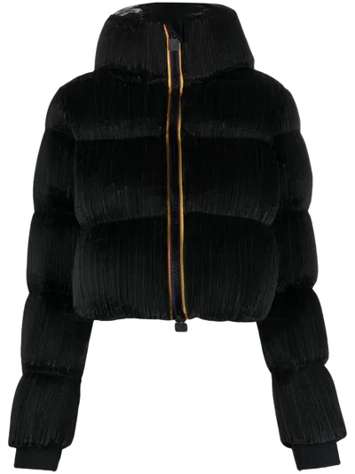 K-way R&d Brian Plisse Thermo Jacket In Black