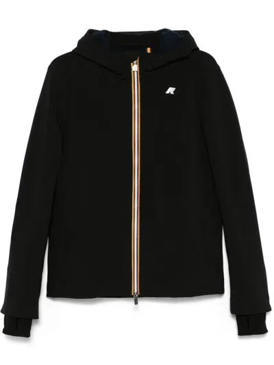 K-way Jack Stretch Nylon Jersey Jacket In Blue