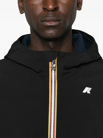K-way Jack Stretch Nylon Jersey Jacket In Blue