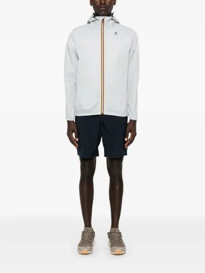 K-way Le Vrai 3.0 Claude Ripstop Windbreaker In Grey