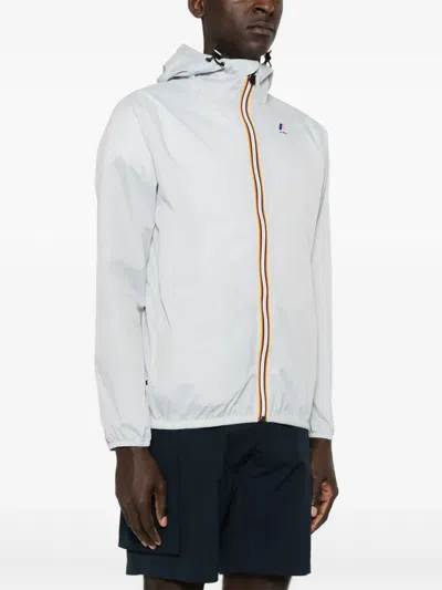 K-way Le Vrai 3.0 Claude Ripstop Windbreaker In Grey