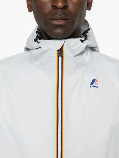 K-way Le Vrai 3.0 Claude Ripstop Windbreaker In Grey