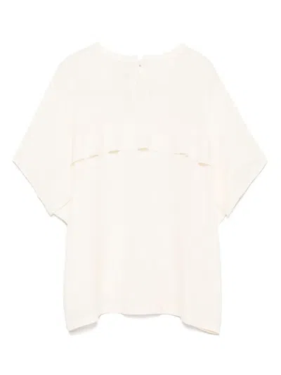 荷叶边细节罩衫