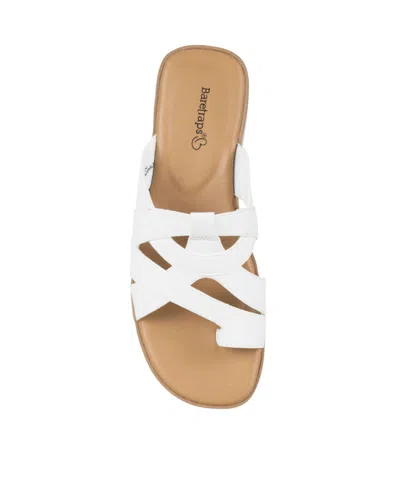 Baretraps Women's Gabbie Slide Slip On Sandals In White