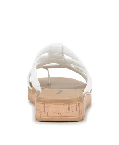 Baretraps Women's Gabbie Slide Slip On Sandals In White