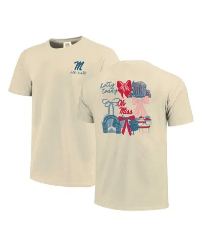 Comfort Colors Women's Natural Ole Miss Rebels Coquette T-shirt In Natural