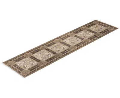 Adorn Hand Woven Rugs Mogul M1436 3'x12'8'' Runner Area Rug In Ivory