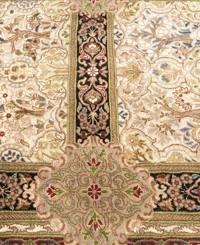 Adorn Hand Woven Rugs Mogul M1436 3'x12'8'' Runner Area Rug In Ivory