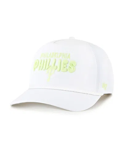 47 Brand Women'sâ White Philadelphia Phillies Bright Side Adjustable Hitch Hat In White