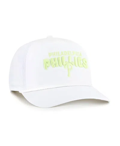 47 Brand Women'sâ White Philadelphia Phillies Bright Side Adjustable Hitch Hat In White