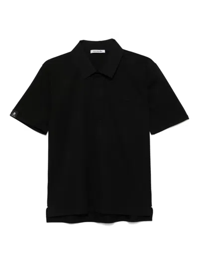 Premiata Navy Blue Cotton Polo In Black