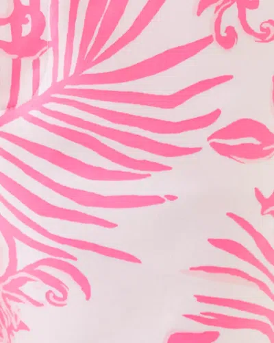 Lilly Pulitzer 5" Gretchen High Rise Short In Rousseau Pink Glisten In The Sun