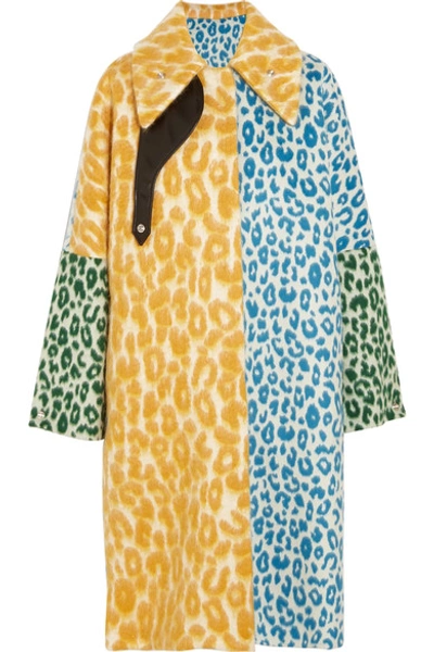 Shop Acne Studios Bertilyn Leo Oversized Leopard-print Felt Coat