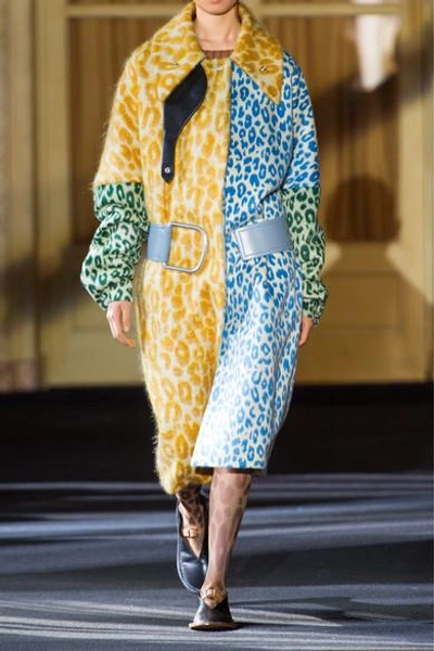Shop Acne Studios Bertilyn Leo Oversized Leopard-print Felt Coat