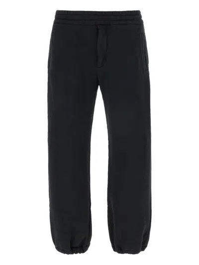 Alexander Mcqueen Cotton Joggers With Elastic Cuffs And Waistband In Black