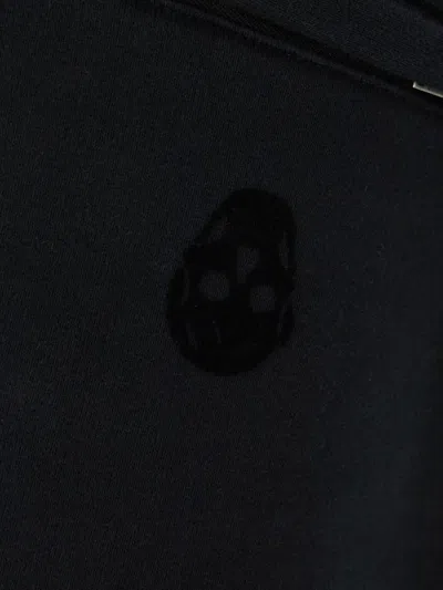 Alexander Mcqueen Cotton Joggers With Elastic Cuffs And Waistband In Black