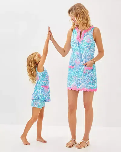 Lilly Pulitzer Romey Shift Romper In Multi Via Del Mar