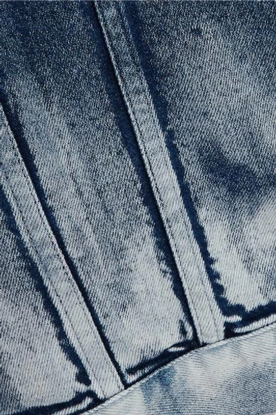 Shop Stella Mccartney Oversized Tie-dyed Stretch-denim Jacket