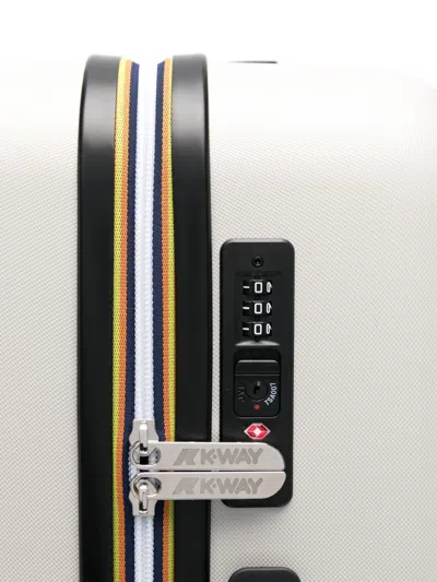 K-way Medium Logo-debossed Trolley In Neutrals