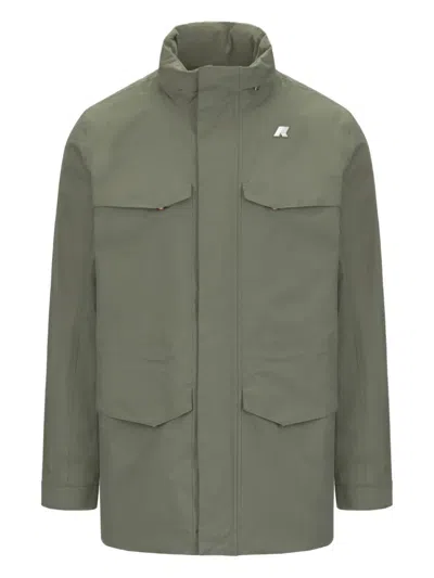 K-way Manuel Multi-pocket Jacket In Green