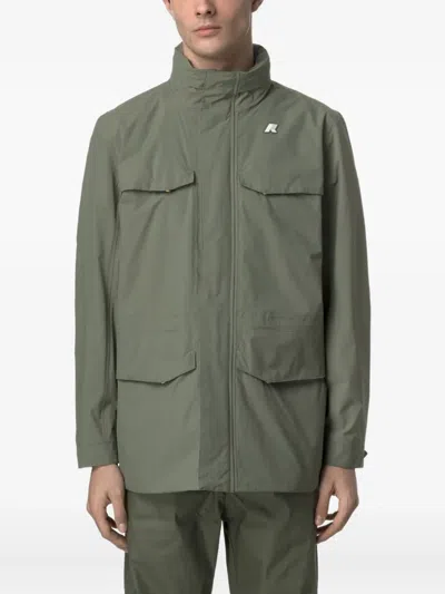 K-way Manuel Multi-pocket Jacket In Green