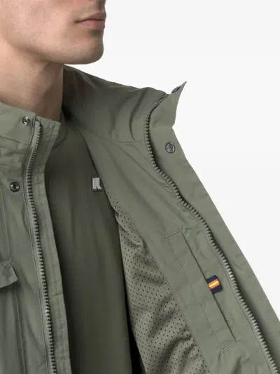 K-way Manuel Multi-pocket Jacket In Green