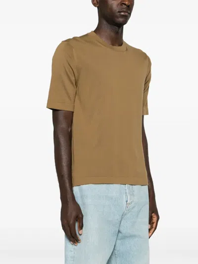 K-way T-shirt With Round Neck And Short Sleeves In Green