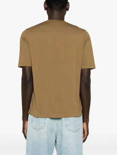 K-way T-shirt With Round Neck And Short Sleeves In Green