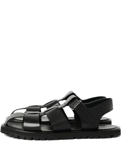 Studio Nicholson Sandom Leather Sandals In Black