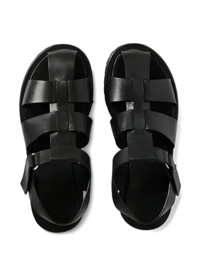 Studio Nicholson Sandom Leather Sandals In Black