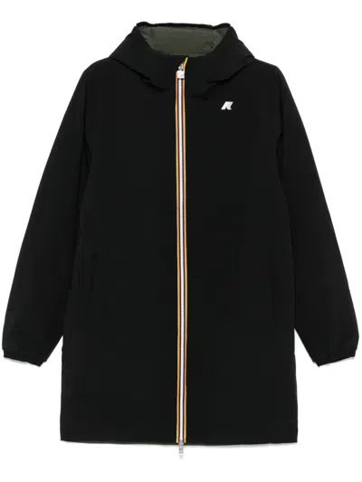 K-way Jacob St Warm Coat In Black