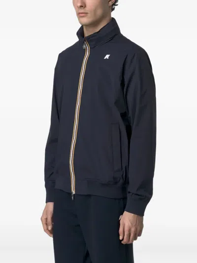 K-way K Way Jack Stretch Hooded Jacket In Blue