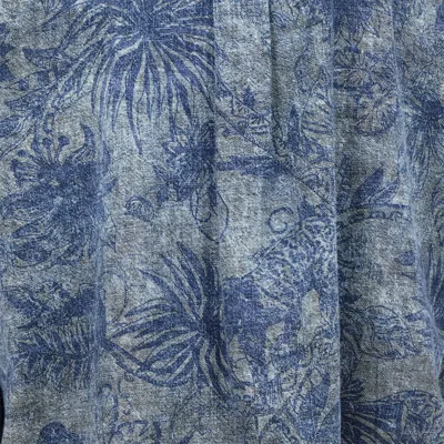 Roberto Cavalli Floral Print Shirt In Blue