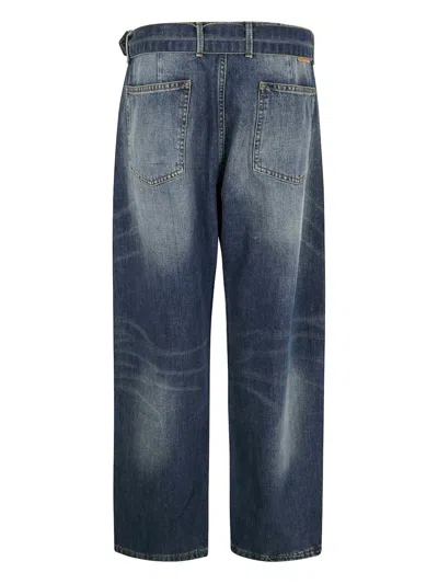 Magda Butrym High Waist Wide Leg Jeans In Multi