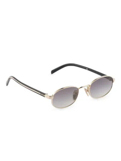 Prada Sunglasses With The Iconic Metal Plaque In Gold