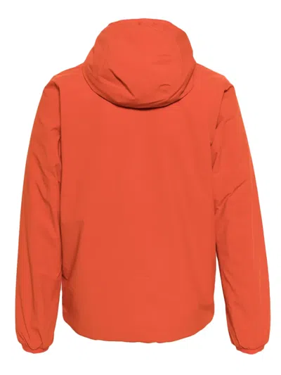 K-way Reversible Zip-up Hooded Jacket In Orange