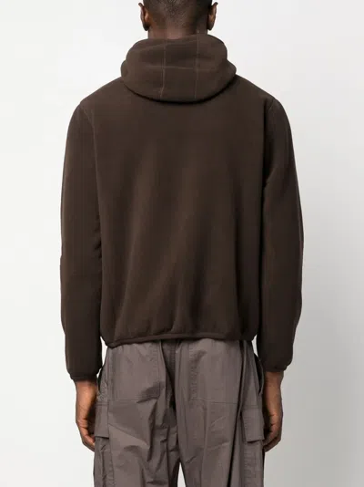 K-way R&d Reversible Zip-up Fleece Jacket In Brown