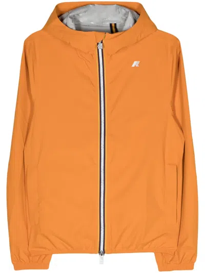 K-way Stretch Dot Lightweight Hooded Jacket In Orange